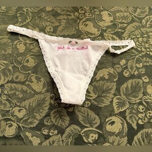 Victoria’s Secret PINK LoveShackFancy Lace v string g string Thong panty